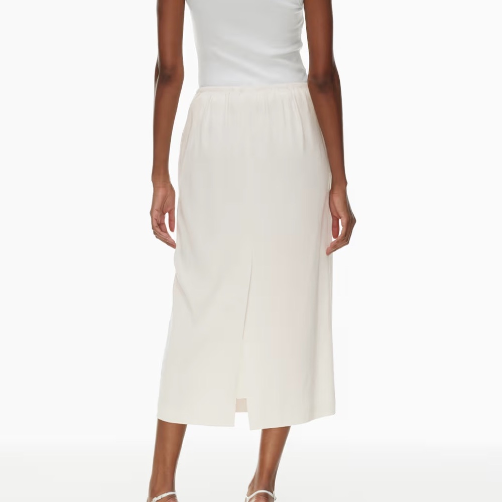 Aritzia Cream Midi Skirt - Picture 4 of 10